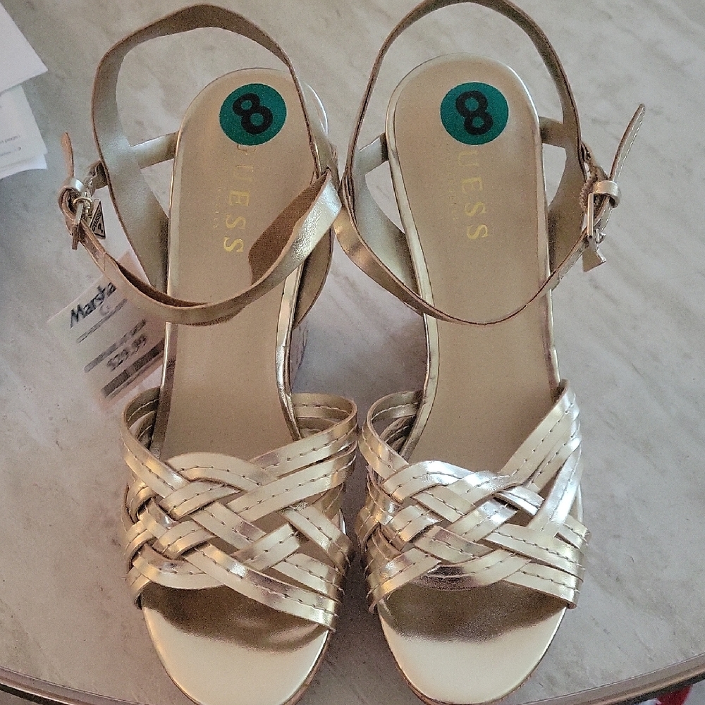 Timeless Elegance Gold Strappy Sandals